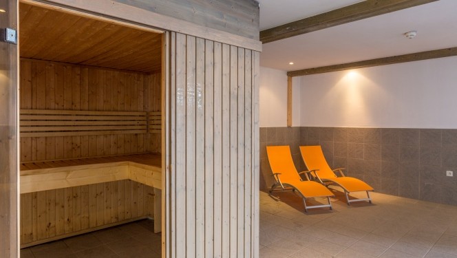 Espace bien être avec sauna de la résidence Le Sun Valley à La Plagne