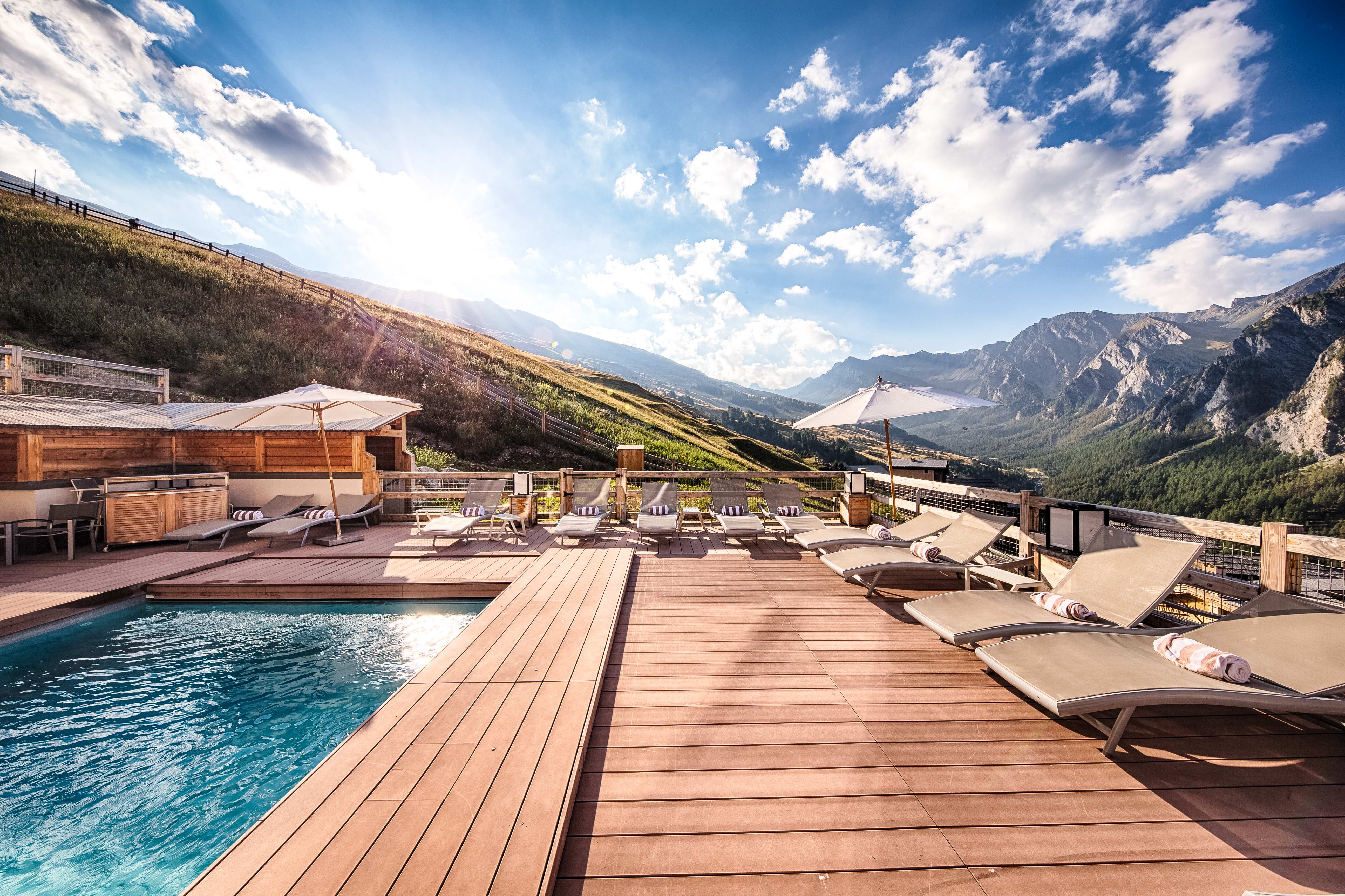 Piscine de l'Alta Peyra à Saint Véran 