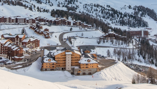 Résidence le Sun Valley - vue des pistes hiver