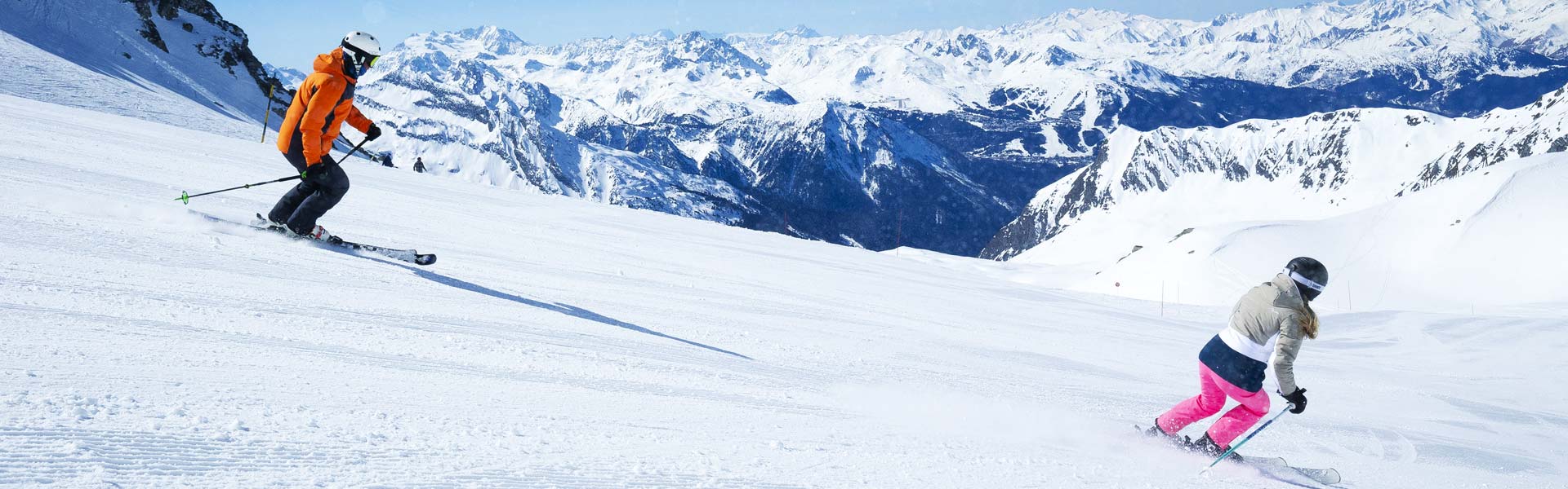 Skier à La Plagne sur le domaine Paradiski